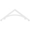 Ekena Millwork Pitch Legacy Architectural Grade PVC Gable Pediment, 48"W x 18"H x 1"P (9/12) GPP048X018X100LEG - alternate 3